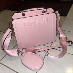 Steve Madden Light Pink Crossbody Bag with Pouch